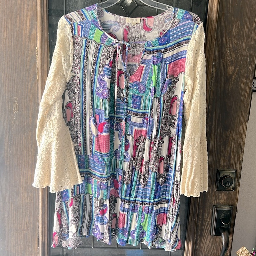 Umgee Paisley Dress Tunic Top